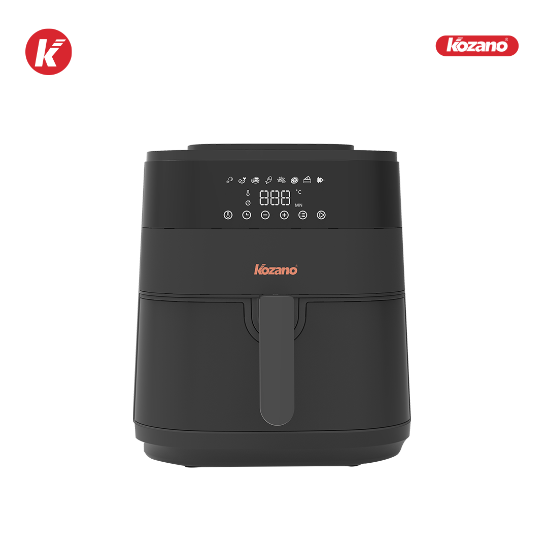 Friteuse à air chaud électrique Kuzano, 8 L, 2000 W – Noir
